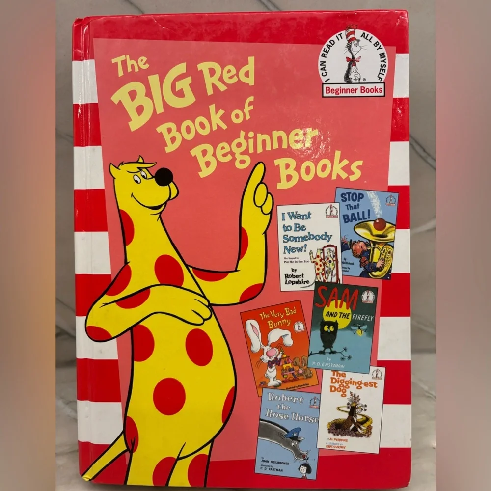 Dr. Seuss Big Beginner Books‎ Set of 4 Hardcover Green Red Aqua Orange